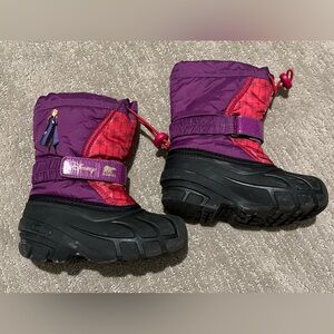 Toddler Frozen Sorel Boots with Anna, size 11
